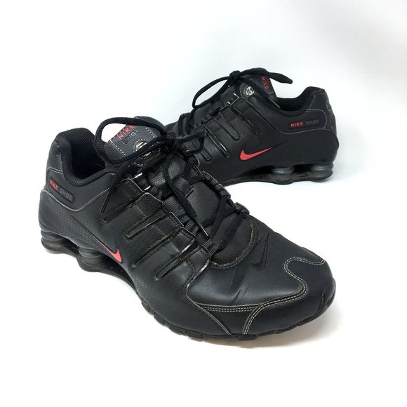 nike shox nz black varsity red